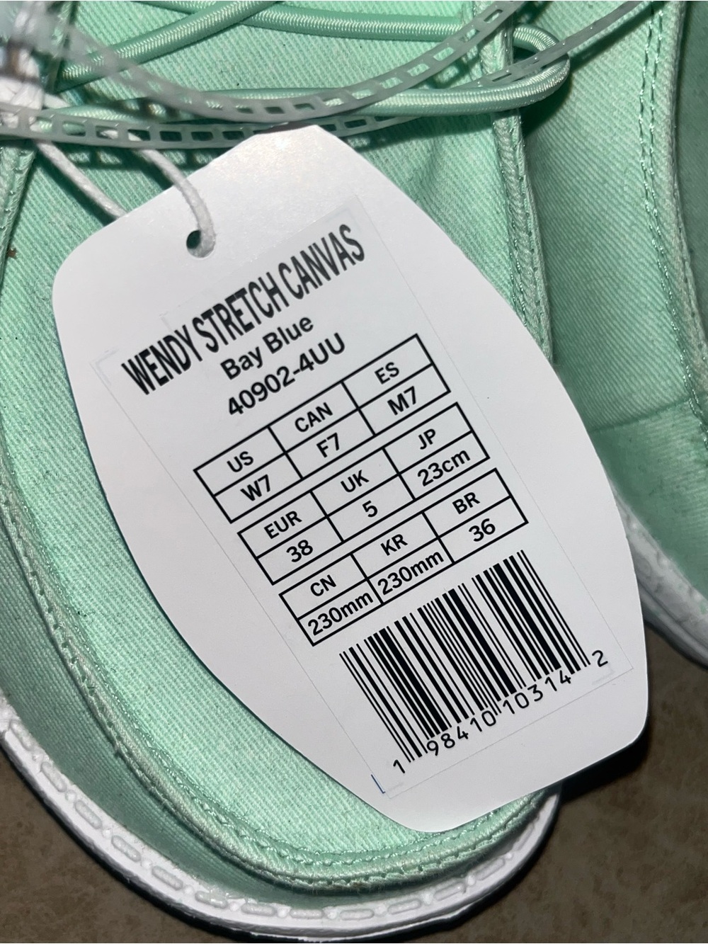 Hey Dude Wally Stretch Slip-On Shoes in Mint Sz Women’s 7 NEW NWT - Picture 5 of 8
